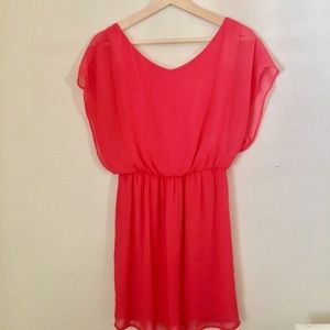 Lush Mini Salmon Colored Dress - Small